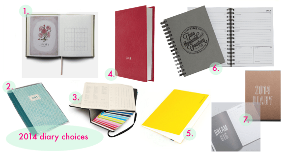 2014 diary choices