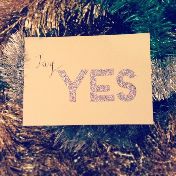 say yes